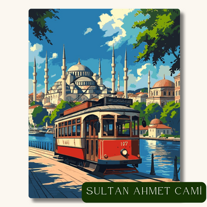 İslami eserler boyanabilir tuval