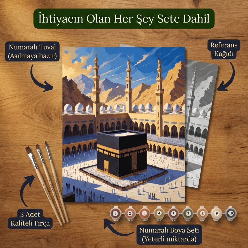 Bereket™ İslami Eserler Boyanabilir Tablo Serisi